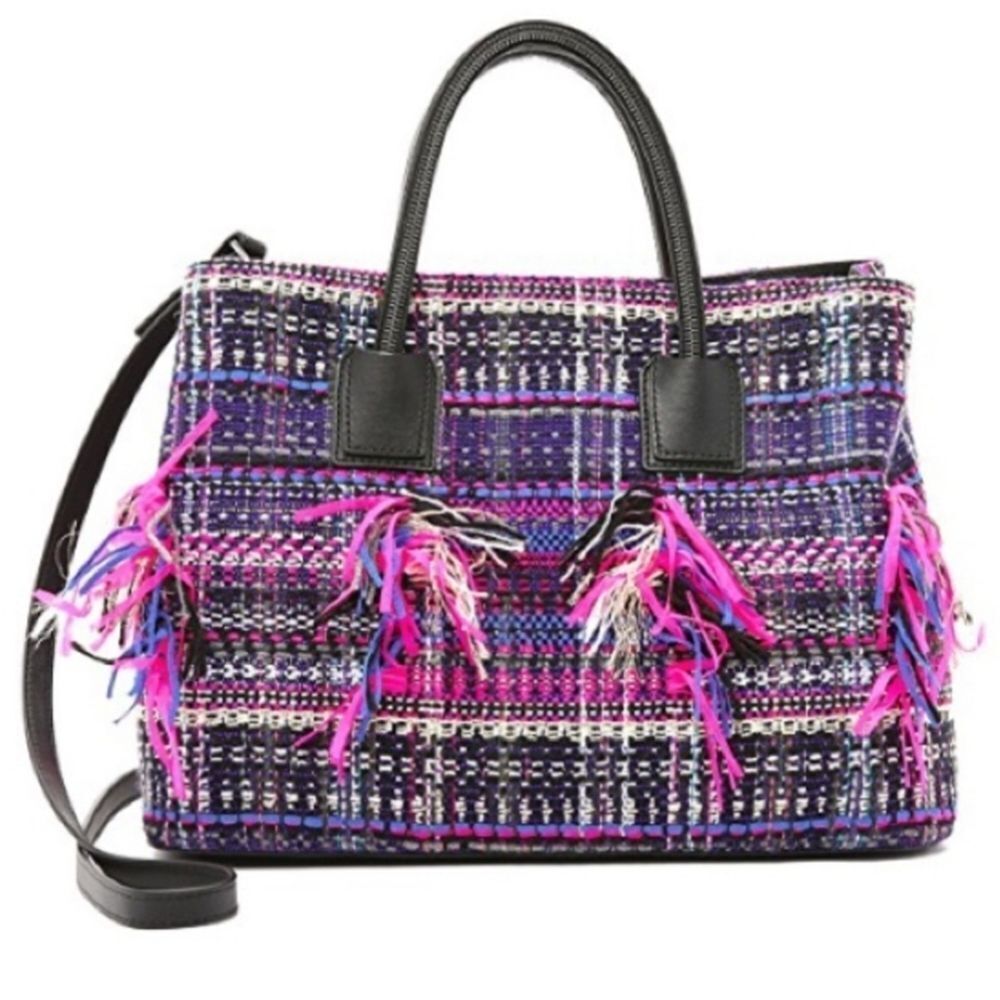 MILLY‎ Tweed Logan Tote Handbag